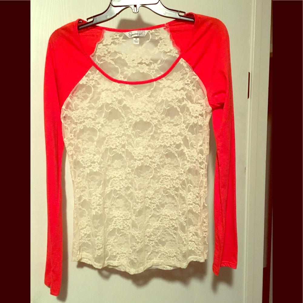 Lace Baseball Tee Longsleeve